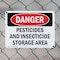 Signmission Pesticides And Insecticide Storage Area Danger Sign, Plastic, 14in W x 10in L, 2PK OS-2PACK-DS-P-1014-L-1978 - alternate 7